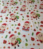 Lenjerie de pat pentru 2 persoane, 4 piese, Mos Craciun Design by ARIALE, bumbac ranforce, Multicolor - imagine 4