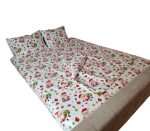 Lenjerie de pat pentru 2 persoane, 4 piese, Mos Craciun Design by ARIALE, bumbac ranforce, Multicolor - imagine 5