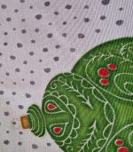 Fata de masa, Spitirul Craciunului Ariale, Rotund, 90cm, textil, Multicolor - imagine 6