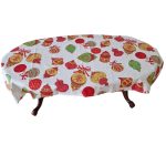 Fata de masa, Spitirul Craciunului Ariale, Rotund, 90cm, textil, Multicolor - imagine 7