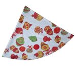 Fata de masa, Spitirul Craciunului Ariale, Rotund, 90cm, textil, Multicolor