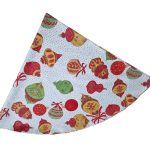 Fata de masa, Spitirul Craciunului Ariale, Rotund, textil, Multicolor