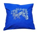 Fata de perna brodata Cal ARIALE, 40x40cm, bumbac ranforce, Multicolor