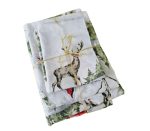 Lenjerie de pat Craciun Winter Dreams Ariale, pentru 2 persoane, 4 piese, bumbac ranforce, 200 x220 cm - imagine 10