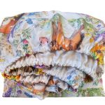 Cearceaf de pat cu elastic Arome de Poveste Ariale, bumbac ranforce, Multicolor