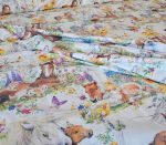 Lenjerie de pat Arome de Poveste Ariale, pentru 1 persoana, 3 piese, bumbac ranforce, Multicolor - imagine 5