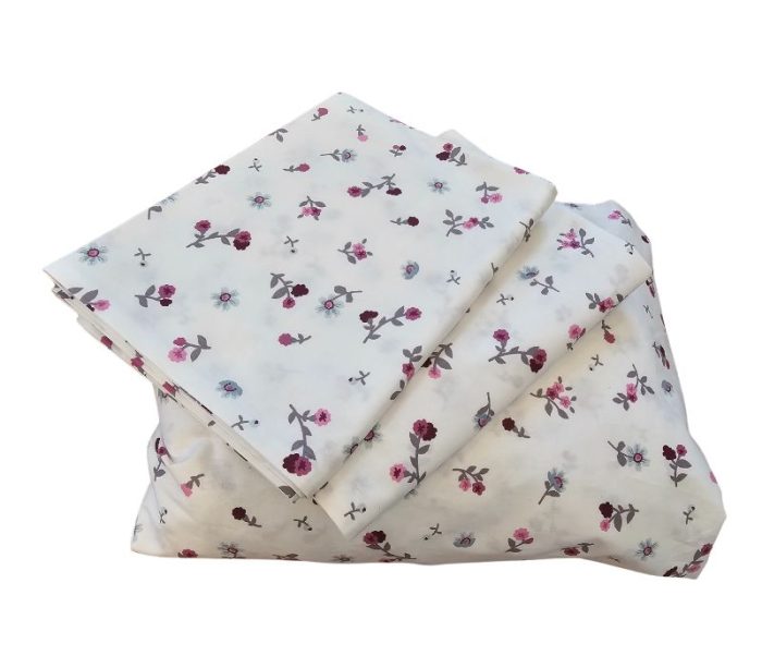 Lenjerie de pat Chic Hue Ariale, pentru 1 persoana, 3 piese, bumbac ranforce, Multicolor - imagine 3