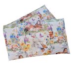 Lenjerie de pat Arome de Poveste Ariale, pentru 1 persoana, 3 piese, bumbac ranforce, Multicolor - imagine 7