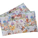Set 2 fete de perna,  Arome de Poveste Ariale, 50x70cm, bumbac ranforce, Multicolor