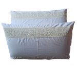 Set 2 fete de perna,  Dulce Visare Ariale, 50x70cm, bumbac ranforce, alb - imagine 10