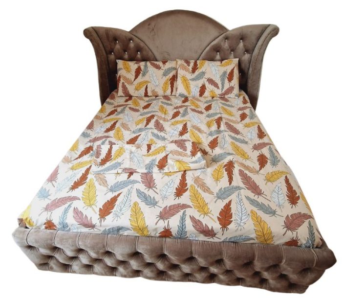 Lenjerie de pat Brownie Ariale, pentru 2 persoane, 4 piese, bumbac ranforce, Multicolor - imagine 5