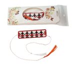 Set 5 martisoare bratara brodate cu motive traditionale, textil, multicolor - imagine 4