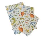 Lenjerie de pat Jurassic Ariale, pentru 1 persoana, 3 piese, bumbac ranforce, Multicolor