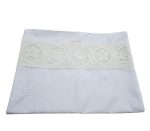 Set 2 fete de perna,  Dulce Visare Ariale, 50x70cm, bumbac ranforce, alb - imagine 3