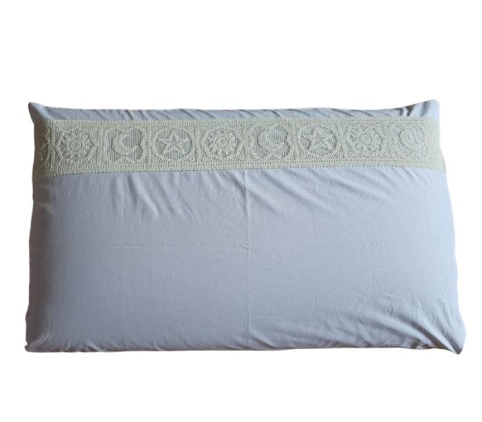 Set 2 fete de perna,  Dulce Visare Ariale, 50x70cm, bumbac ranforce, alb - imagine 4