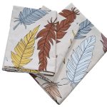 Set Lenjerie pat dublu, 220x240cm,  2 persoane, Chic Hue Ariale, 3 piese, bumbac ranforce, Multicolor (copiază)