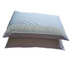 Set 2 fete de perna,  Dulce Visare Ariale, 50x70cm, bumbac ranforce, alb - imagine 8