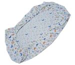 Cearceaf de pat cu elastic Ariale's Delicate Wings, bumbac ranforce, Multicolor - imagine 2