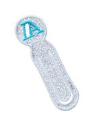 Semn de carte brodat cu Initiala Nume ARIALE - imagine 11