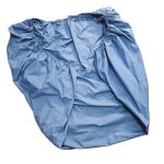 Cearceaf de pat cu elastic Nilul Liniștit Ariale, bumbac ranforce, albastru