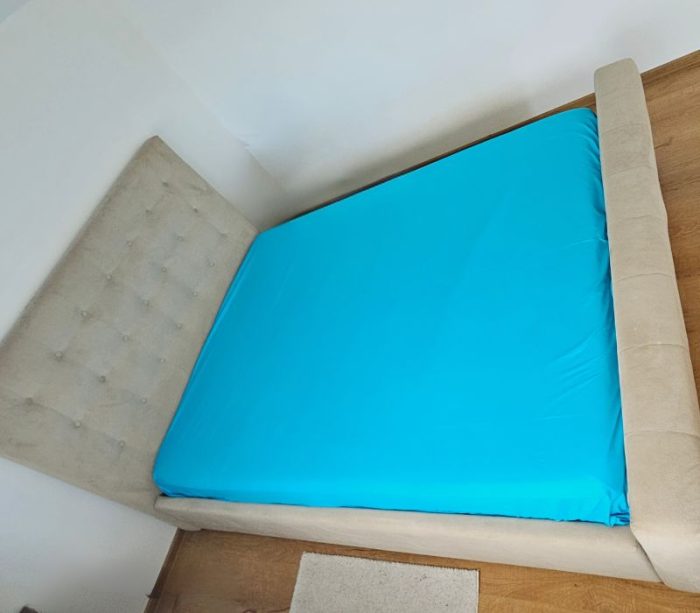 Cearceaf de pat cu elastic Ciel Ariale, bumbac ranforce, Turcoaz - imagine 11