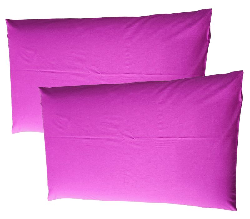 6 Set 2 fete de perna, Etern Lux Ariale, 50x70cm, bumbac ranforce, Ciclam - imagine 1