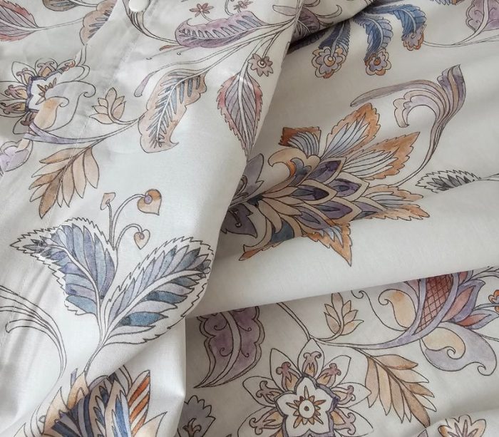 Lenjerie de pat Ariale Boho Bloom, pentru 2 persoane, 4 piese, bumbac ranforce, Multicolor - imagine 6