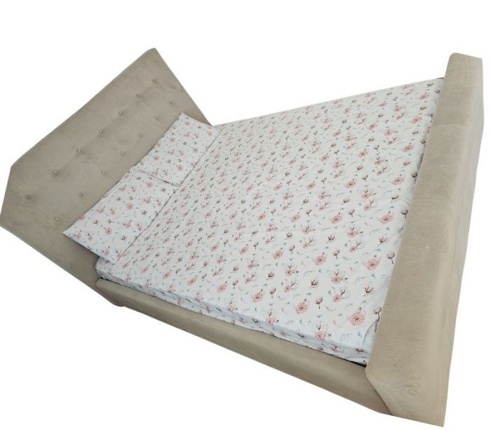 Lenjerie de pat Flori de vis Ariale, pentru 2 persoane, 4 piese, bumbac ranforce, Multicolor - imagine 13