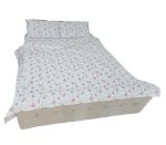 Lenjerie de pat Flori de vis Ariale, pentru 2 persoane, 4 piese, bumbac ranforce, Multicolor - imagine 15