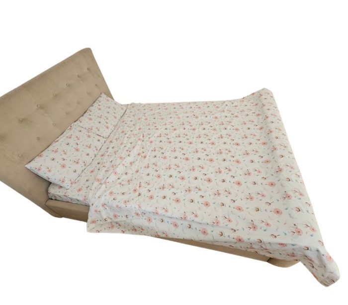 Lenjerie de pat Flori de vis Ariale, pentru 2 persoane, 4 piese, bumbac ranforce, Multicolor - imagine 17