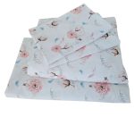 Lenjerie de pat Flori de vis Ariale, pentru 2 persoane, 4 piese, bumbac ranforce, Multicolor - imagine 3