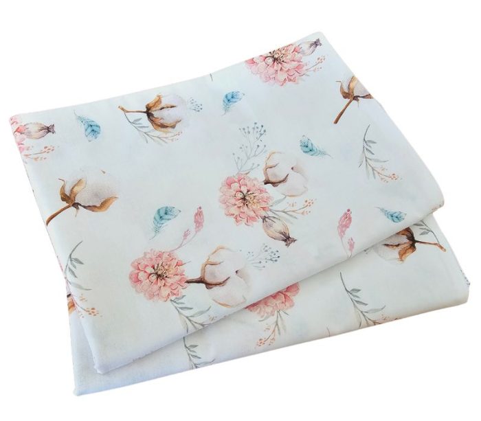 Lenjerie de pat Flori de vis Ariale, pentru 2 persoane, 4 piese, bumbac ranforce, Multicolor - imagine 6