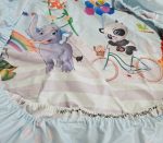 Cearceaf de pat cu elastic Safari Magic Ariale, bumbac ranforce, 70 X 140 cm, Multicolor