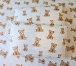Lenjerie Sweet Teddy Ariale, bumbac imprimat digital, 4 piese