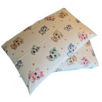 Set 2 fete de perna, Pisici Colorate Ariale, 50x70cm, bumbac ranforce, Multicolor - imagine 3