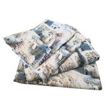 Lenjerie de Pat „Satul de iarnă fermecat 5D” – Bumbac 100%, Imprimare Digitală, 4 Piese - imagine 2