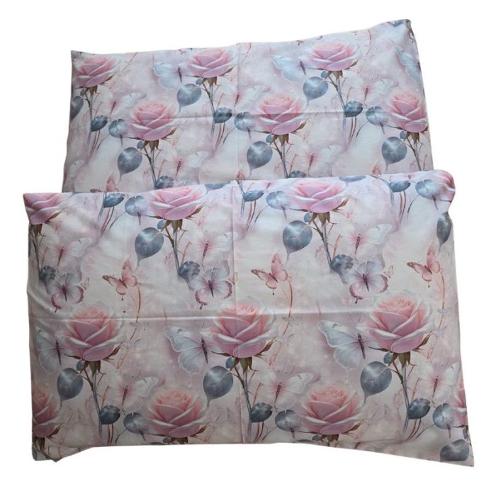 Set 2 fete de perna Vis de Trandafir 5D By Ariale, 70x70cm, Bumbac, Imprimare Digitală, multicolor - imagine 5