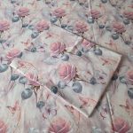 Set 2 fete de perna Vis de Trandafir 5D By Ariale, 70x70cm, Bumbac, Imprimare Digitală, multicolor - imagine 6