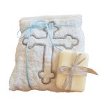 Trusou pentru botez baietel cu Elefant personalizat prin broderie, 13 piese - imagine 19