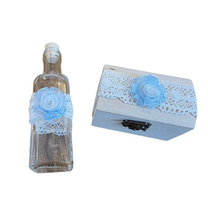 Trusou pentru botez baietel cu Elefant personalizat prin broderie, 13 piese - imagine 12