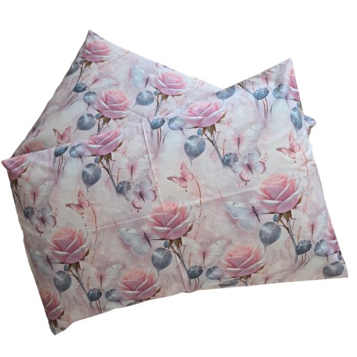Set 2 fete de perna Vis de Trandafir 5D By Ariale, 70x70cm, Bumbac, Imprimare Digitală, multicolor - imagine 3