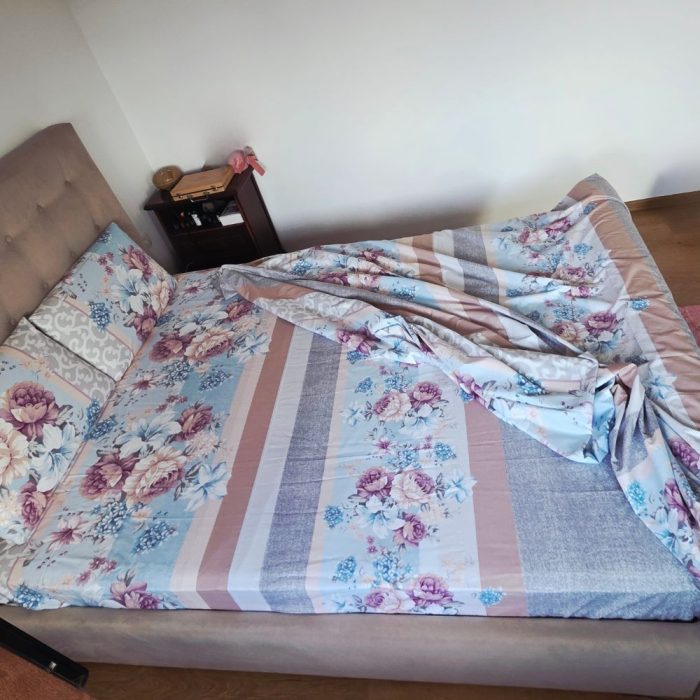 Lenjerie de pat Ariale „Floral Elegance” din bumbac ranforce – 4 piese (220x240 cm) - imagine 8