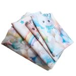 Lenjerie completă Ariale „Pisicuțe” – bumbac ranforce imprimat digital 5D, 4 piese, pat dublu - imagine 6