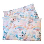 Lenjerie completă Ariale „Pisicuțe” – bumbac ranforce imprimat digital 5D, 4 piese, pat dublu - imagine 10