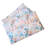 Lenjerie completă Ariale „Pisicuțe” – bumbac ranforce imprimat digital 5D, 4 piese, pat dublu - imagine 12