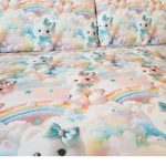 Lenjerie completă Ariale „Pisicuțe” – bumbac ranforce imprimat digital 5D, 4 piese, pat dublu - imagine 19