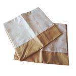 Set 2 fete de perna Stelute crem Ariale, bumbac, 50x60cm - imagine 4