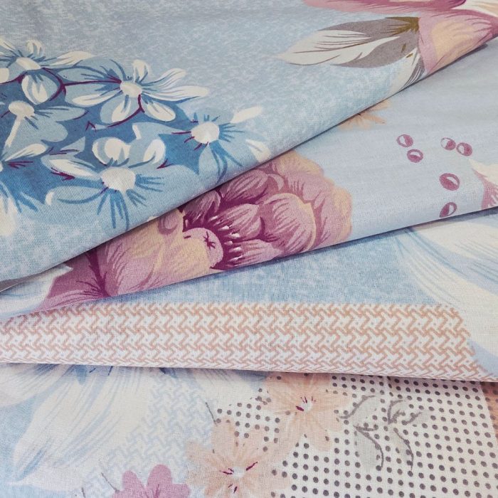 Lenjerie de pat Ariale „Floral Elegance” din bumbac ranforce – 4 piese (220x240 cm) - imagine 3