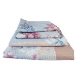 Lenjerie de pat Ariale „Floral Elegance” din bumbac ranforce – 4 piese (220x240 cm) - imagine 6