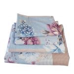 Lenjerie de pat Ariale „Floral Elegance” din bumbac ranforce – 4 piese (220x240 cm) - imagine 2